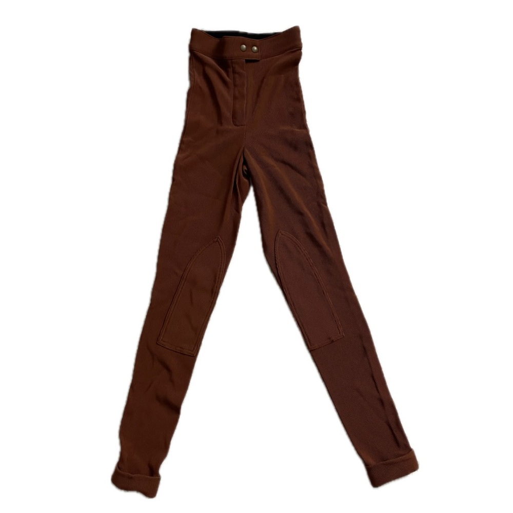 Brown High-Waisted Riding Pants